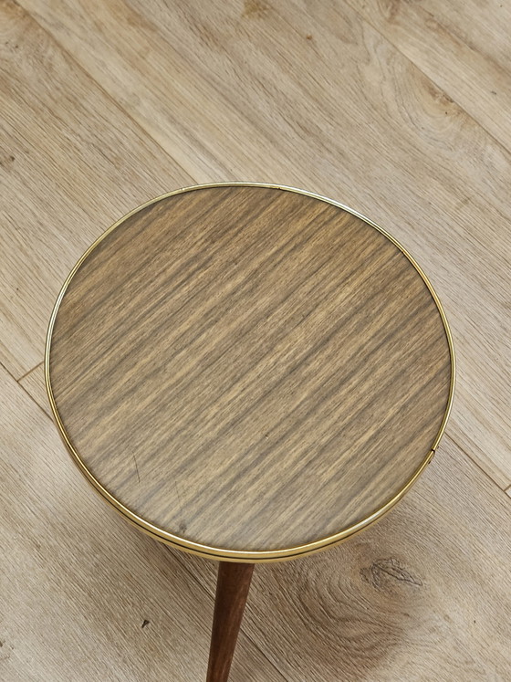 Table d'appoint Ronde Vintage pour Plantes – Vases, Wood (photo 5 of 8)
