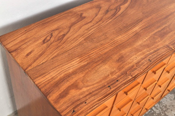 Image 1 of Beukenhouten schoolkast / dressoir, / ladekast, 1950s