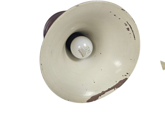 Image 1 of Art Deco - Tischlampe - Kupfer - Teakholz - 1950er Jahre