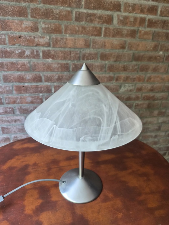 Image 1 of Vintage glass table lamp