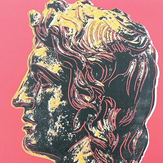 Image 1 of 1986 Carnegie Museum of Art After Andy Warhol "Alexander the Great Pink" Lithograph