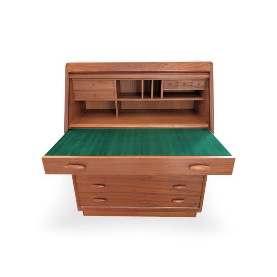 Original Dyrlund Midcentury Sekretär Kommode Teak Schminktisch, Kommoden, Holz, Braun (Foto 7 von 9)