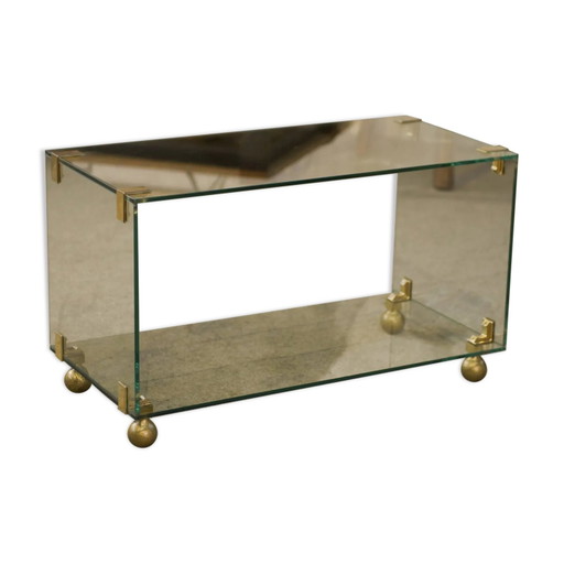 Table basse en verre par Roche Bobois années 1960