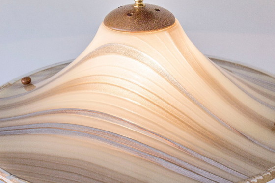 Image 1 of Large 1970s Cristallux Organic Brutalist Rise & Fall Pendant – Handarbeit West Germany – Acrylic & Solid Wood