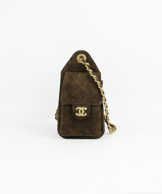 Image 1 of Chanel 25 Mini Bag Brown Suede