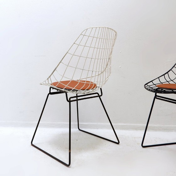 Image 1 of Set of 4 SM05 dining chairs by Cees Braakman & A. Dekker for Pastoe, 1950s