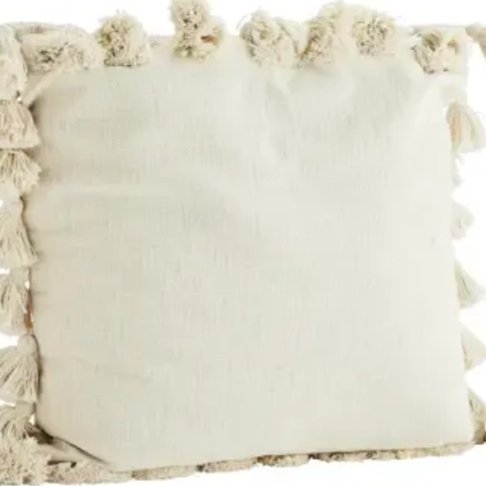 Madame Stoltz Off White decorative cushion