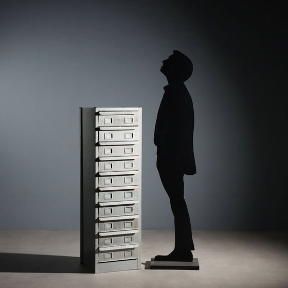 Image 1 of Industrial filing cabinet from the 1960s