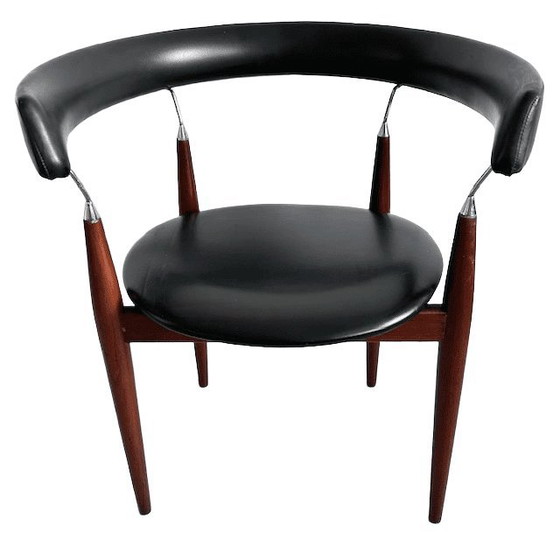 Image 1 of Set of vintage Rondo Jan Lunde Knutsen Sørli Fabrikker dining room chairs mid-century 1960's