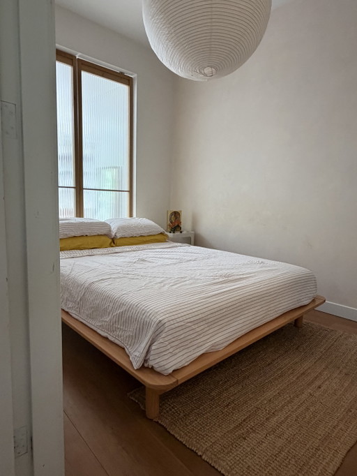 Sommier en bois de style japonais (pour matelas de 140 cm)