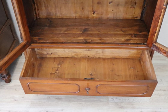 Image 1 of Set of 2 Bookcases in walnut, Italy late 19th century