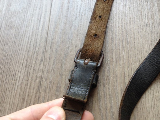 Image 1 of German leather satchel WW1/WW2