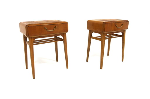Nachtkastjes Maj van Axel Larsson, Sweden, 1950, Set van 2