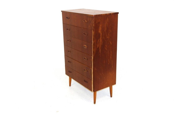 Commode en Teck, Suède, 1950s, Scandinavian (photo 10 sur 10)