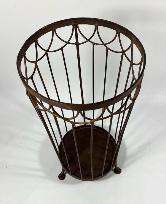 Image 1 of Vintage metalen paraplubak - decoratief & stevig