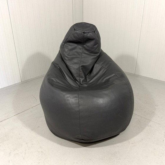 Image 1 of Pouf en cuir Zanotta Sacco grand modèle, années 1980
