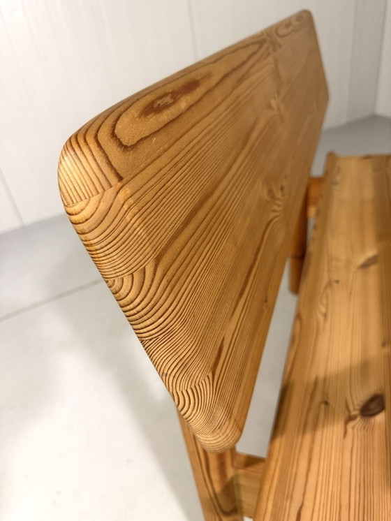 Image 1 of Korup Stolefabrik solid pine bench with storage Denmark