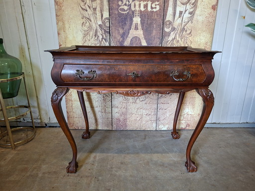 antique classic English tea table, Wishkeybar drinks table dim, 82x45cm and 71cm high
