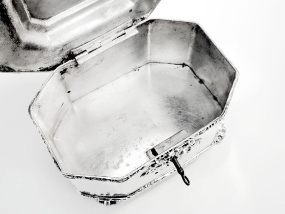 Bonboniere aus dem 19. Jahrhundert von Fraget, Warschau, Polen, 1850 – Dekorative Objekte, Metal, Silver (photo 15 of 18)