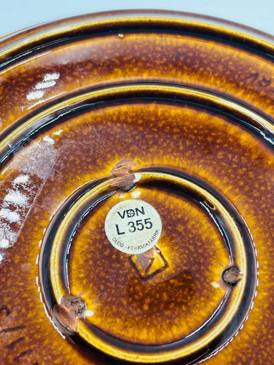 Image 1 of Grand Plat Rond Deco Hälsingborg Ringar K.J. Svensson 70s