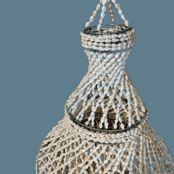 Shell pendant lamp, cream, Other, Metal, Creme, Bohemian (photo 4 of 5)