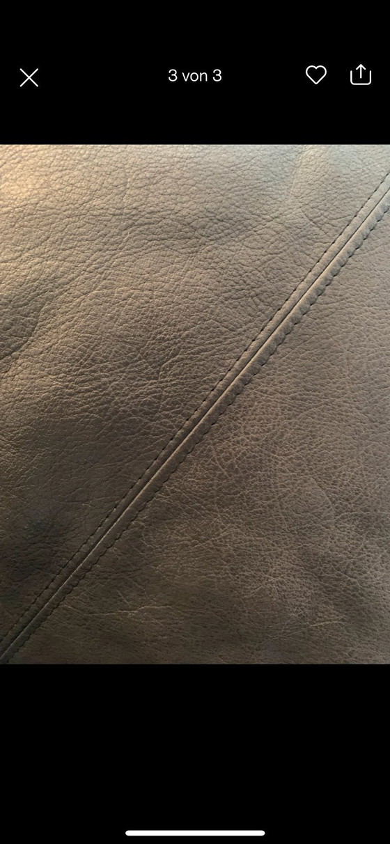 Image 1 of Skye designer ligstoel, zwart leer