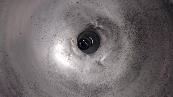 Image 1 of Lampada a sospensione in metallo pesante colore nichel