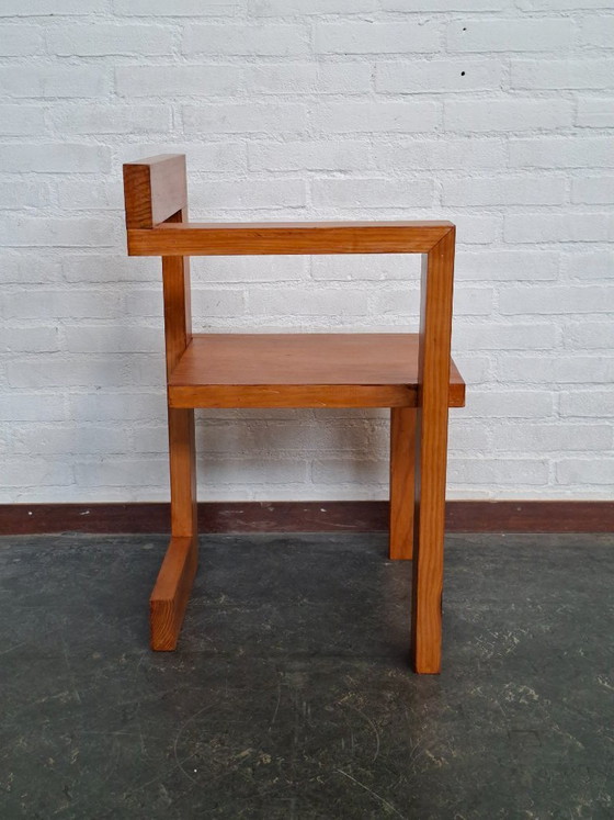 Rietveld Steltman Chair – Gerrit Rietveld, Stoelen / fauteuils, Wood, Vintage (photo 5 of 9)