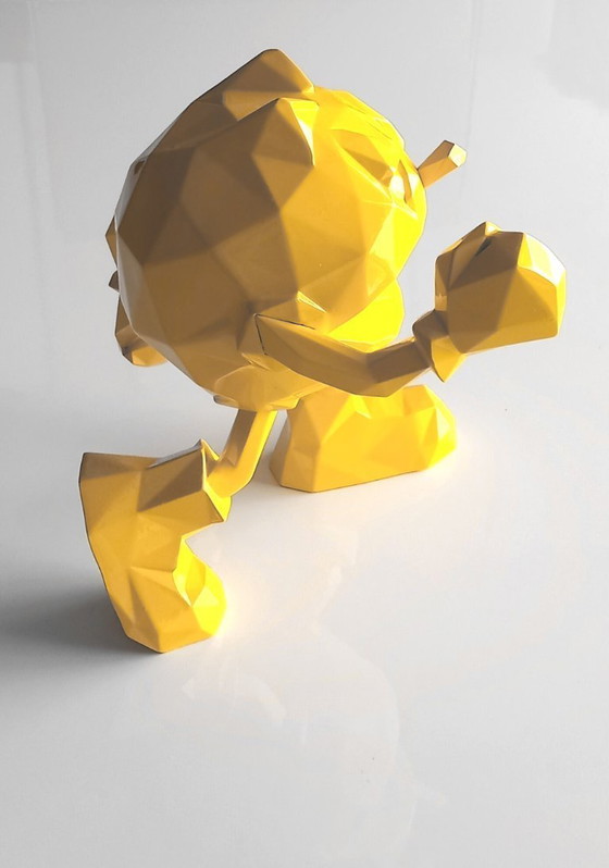 Image 1 of Richard Orlinski - Pac-Man Yellow - sculpture large size 18 cm