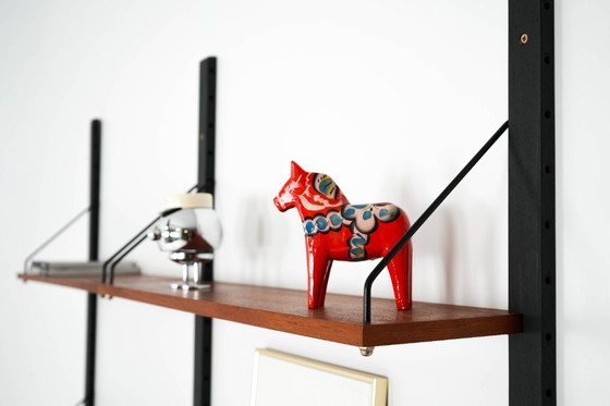 Image 1 of Teak shelving unit, Danish design, 1960s, production: Denmark