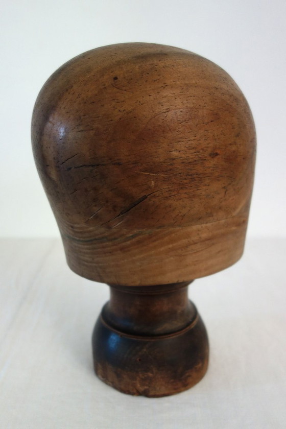 Ancienne Forme À Chapeau Ou Marotte En Bois Début XXème – Objets déco, Wood (photo 6 of 11)