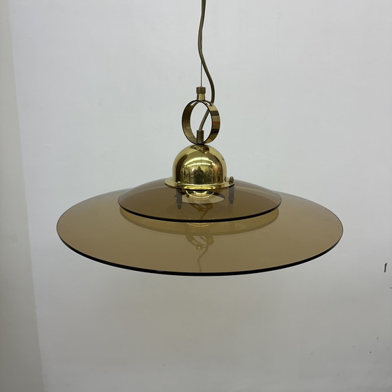 Image 1 of Sölken Leuchten Glass Hanging Lamp, 1970s