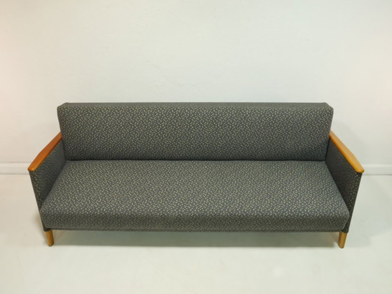 Image 1 of Vintage bank uit de jaren 60, mid-century bank, originele bekleding, Duitsland