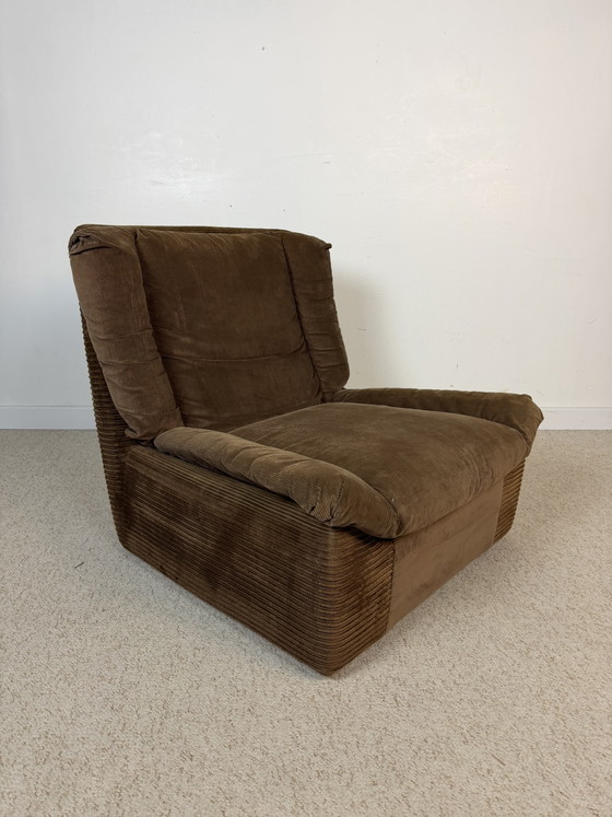 Image 1 of Sillón Steiner de terciopelo marrón