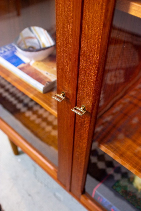 Image 1 of Vintage teak showcase chest of drawers sideboard highboard Danish