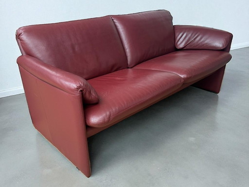Leolux Bora Bora 2-seater designer sofa - burgundy leather