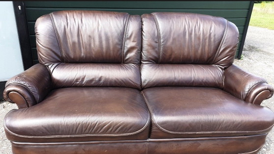 Image 1 of Klassiek leder chesterfield bank
