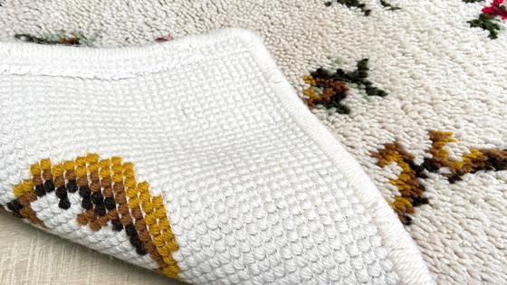 Image 1 of Reiner Wollteppich, 1970er Jahre – 110 x 69 cm