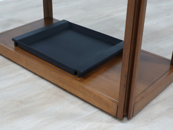 Image 1 of Angelo Mangiarotti for Molteni 4D Series solid wood Bar Cart 1970s