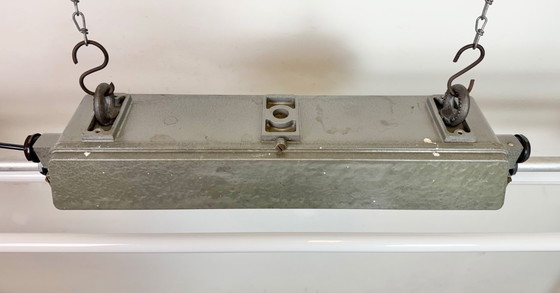 Image 1 of Lampada tubolare grigia industriale di Elektrosvit, anni '70