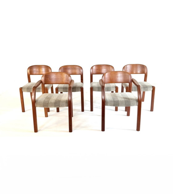 Image 1 of 6 sedie da pranzo vintage danesi, EMC Møbler '80