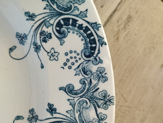 Image 1 of "Bizantino": 6 platos hondos de piedra de hierro de St-Amand & Hamage