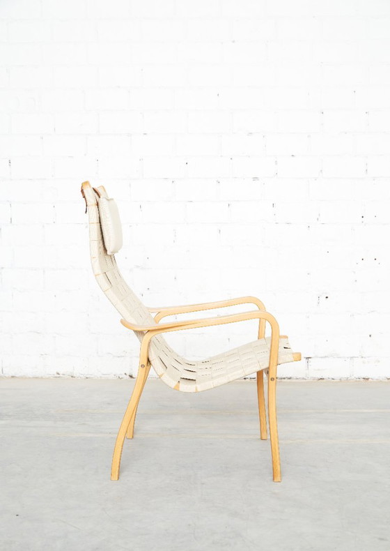 Yngve Ekström Lounge Chair 'Primo High' für Swedese, Sessel, Holz, Beige (Foto 3 von 15)