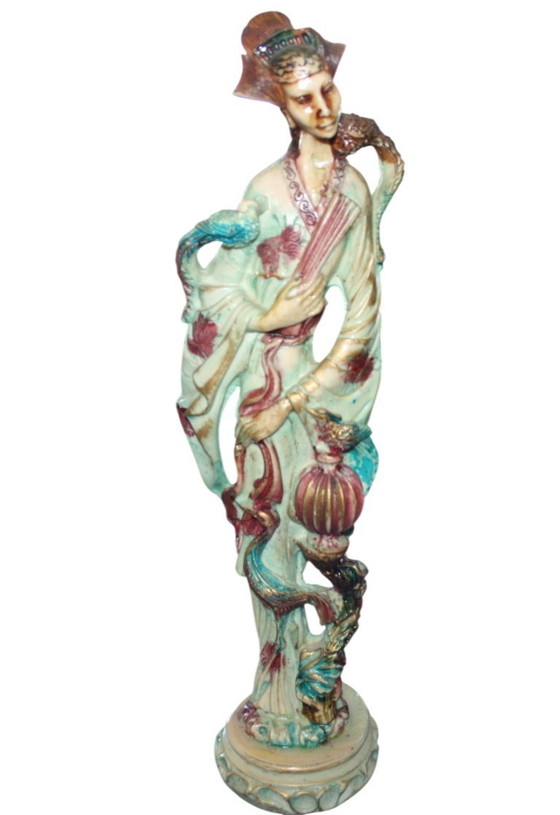 Paire de figurines décoratives chinoises - environ 50 cm de haut – Objets déco, Other (photo 4 of 6)