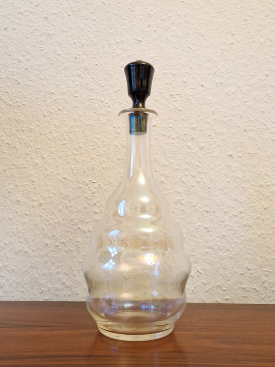 Set of 3 glasses and carafe with stopper, designed by Josef Hoffmann around 1925, manufactured by J. & L. (photo 5 of 16)