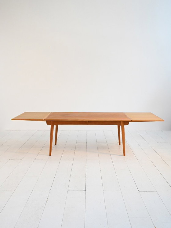 Image 1 of Ausziehbarer Esstisch Modell „AT 312“ von Hans J. Wegner