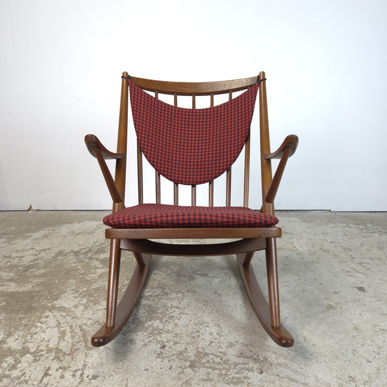 Image 1 of Frank Reenskaug, Bramin Møbler schommelstoel Deens teak 60's