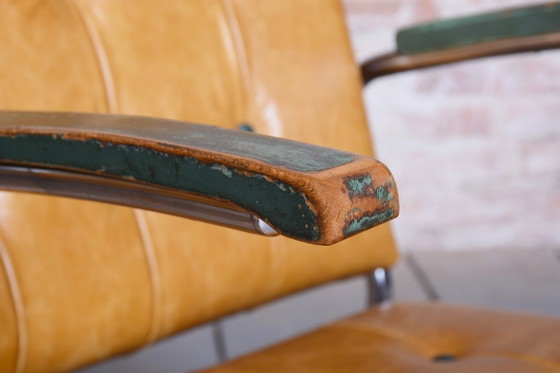 Een paar gerestaureerde Bauhaus-fauteuils van Mücke-Melder, beukenhout, chroom, Tsjechië, jaren 1930. (photo 19 of 19)