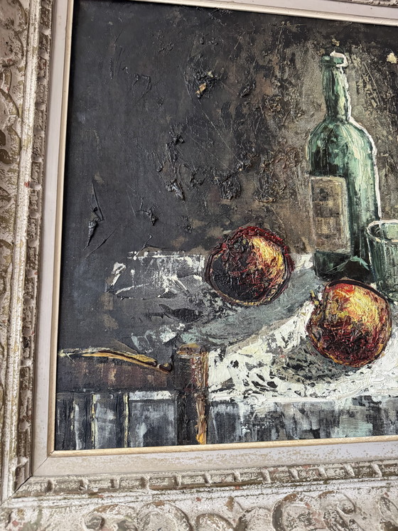 Image 1 of Expressionist still life painting from the 1960s