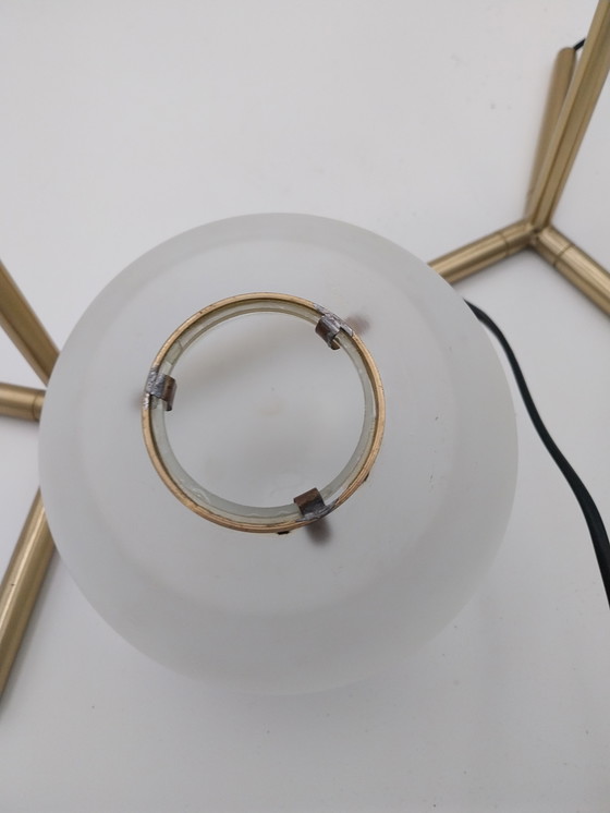 Image 1 of 1 set Flos IC t1 geborstelde messing tafellampen 1990's